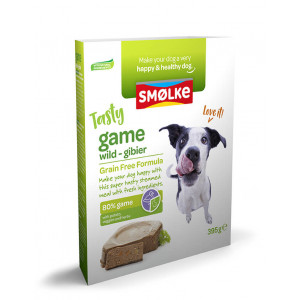 Smølke Tasty Game Frisch gedämpftes Wild Nassfutter Hund 10 x 395 g von Smolke