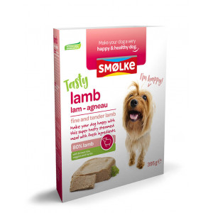 Smølke Tasty Lamb Frisch gedämpftes Lamm Nassfutter für den Hund 10 x 395 g von Smolke