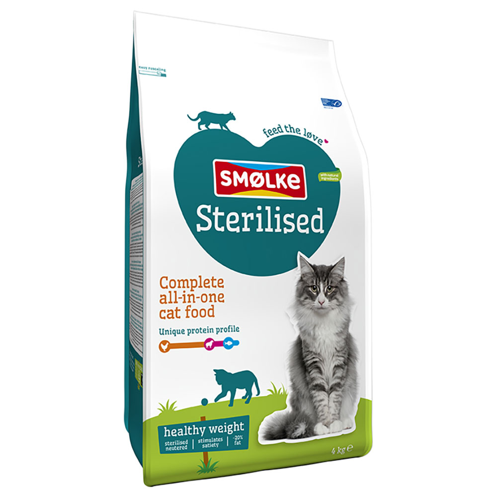 Smølke Sterilised / Weight Control - Sparpaket: 2 x 4 kg von Smolke