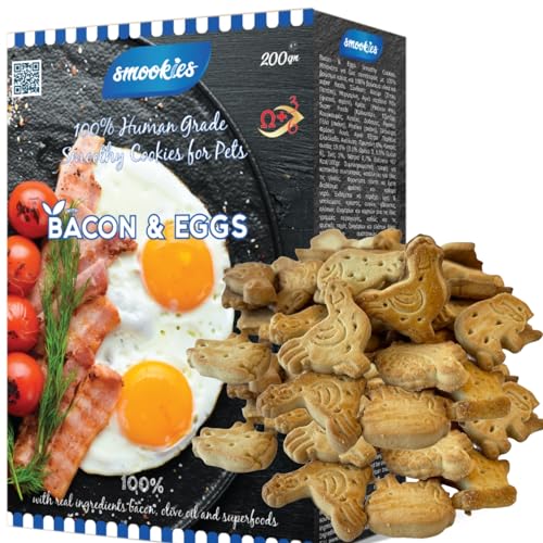 Smookies Bacon & Eggs, 200 Gram Snacks für Hunde von Smookies