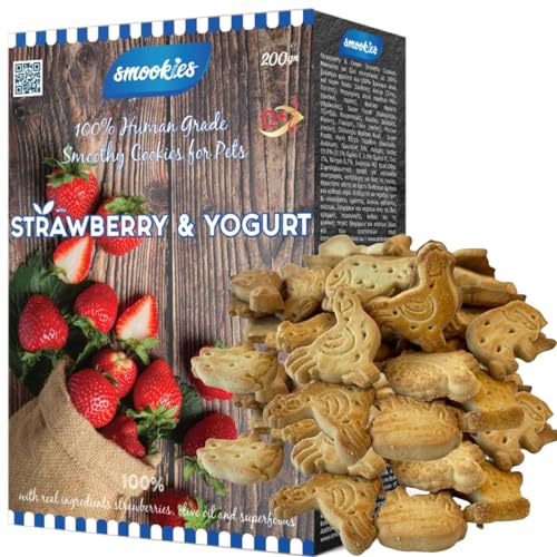 Smookies Strawberry & Yogurt, 200 Gram Snacks für Hunde von Smookies