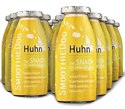 12er Pack SmoothieDog Huhn je 250ml Hundesmoothie Zucker- und Glutenfrei von SmoothieDog