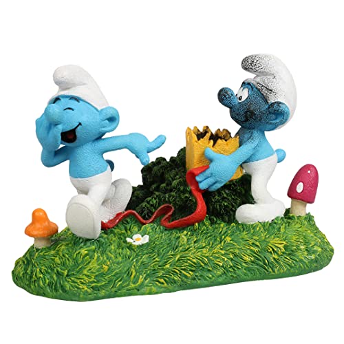 Smurfs AquaDella Aqua Della, Die Schlümpfe Prankster Actionfigur 14,8 x 9,6 x 9,5 cm, sehr detailliert und aus Polyesterharz gefertigt, ungiftig und pH-neutral, für Süß- und Salzwasseraquarien von Smurfs AquaDella