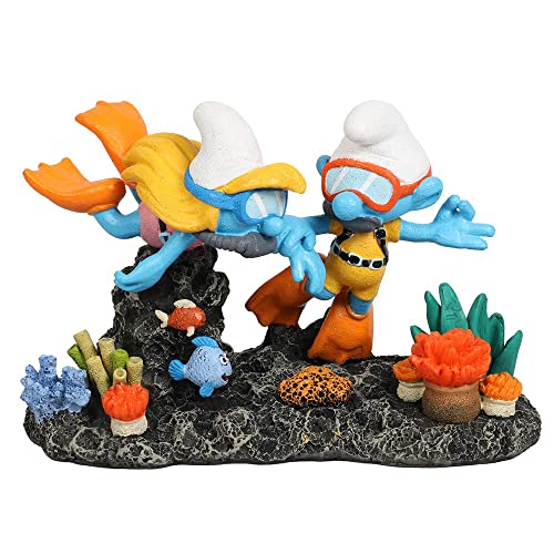 Smurfs AquaDella Schlümpfe Unterwassertaucher 14,8x7,3x9,6cm Mehrfarbig von Smurfs AquaDella