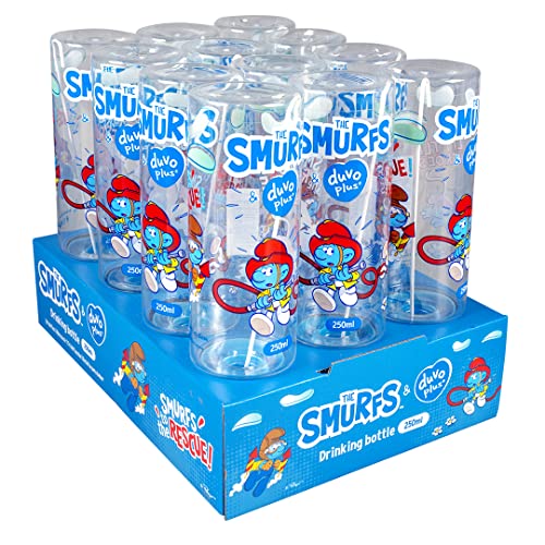 Smurfs duvoplus, Wasserspender mit Schlümpfen, Flasche mit schlümpflichem Design, geeignet für Nagetiere, tropfsicher Dank Doppelkugel, Aufhängering, aus Kunststoff von Smurfs duvoplus