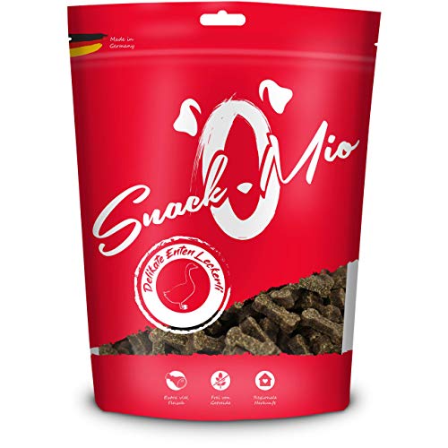 SnackOMio delikate Enten Leckerli 125g, 1er Pack (1 x 0.125 kilograms) von SNACKOMIO