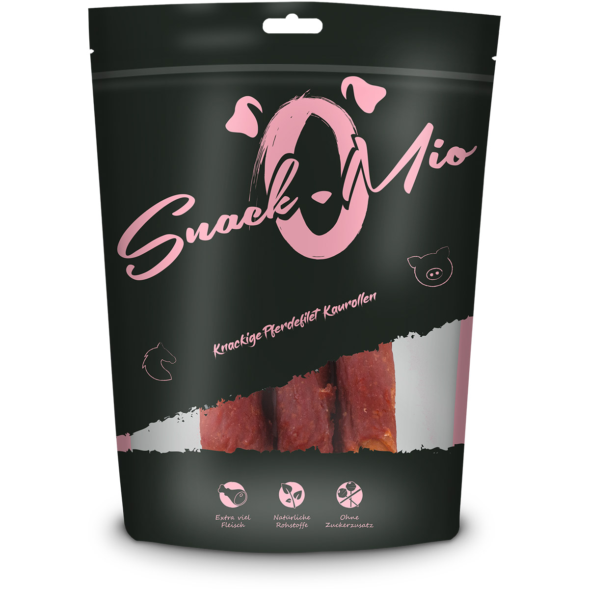 SnackOMio - knackige Pferdefilet 3 Kaurollen 2x150g von SnackOMio