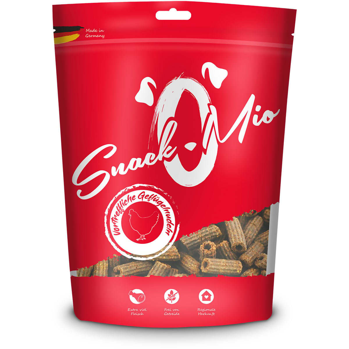 SnackOMio - vortreffliche Geflügelnudeln 125g von SnackOMio