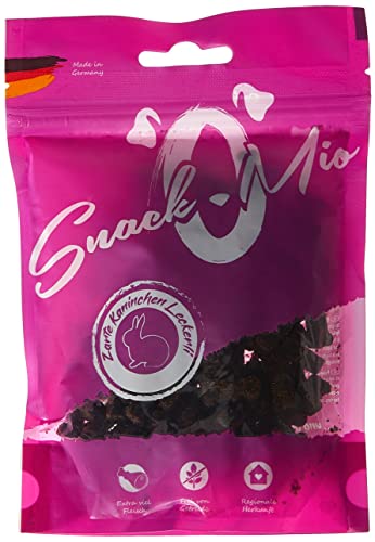 SnackOMio zarte Kaninchen Leckerli 125g, 1er Pack (1 x 0.125 kilograms) von SNACKOMIO