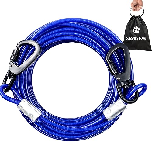 Hundeleine für Hund (15 m, blau) von Snagle Paw