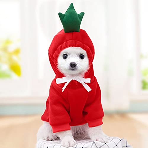 Mode Hund Hoodie Niedliche Hundekleidung Winter Herbst Kapuzenpullover Baumwolle Hundemantel Hundepullover Warme Hundejacke Hundepulli Streetwear Sweatshirt Hund Katze Welpe Mittelgroß Mode Outfit von Snakell