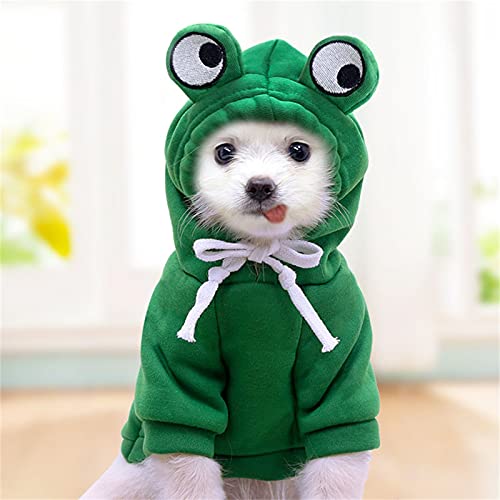 Mode Hund Hoodie Niedliche Hundekleidung Winter Herbst Kapuzenpullover Baumwolle Hundemantel Hundepullover Warme Hundejacke Hundepulli Streetwear Sweatshirt Hund Katze Welpe Mittelgroß Mode Outfit von Snakell