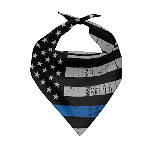 Snilety Black Tops Amerikanische Flagge Design Polyester Dreieck Halstuch für Welpen Tiere, Wahable Halstücher Haustiere Bandanas Patriotischer Stil Schalldämpfer Alltag von Snilety