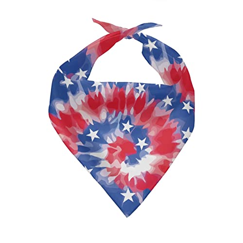 Snilety Halstücher mit amerikanischer Flagge, Dreieck, Haustier-Lätzchen für Welpen, verstellbar, patriotische Katzen, Hunde, geeignet für kleine, mittelgroße und große Haustiere von Snilety
