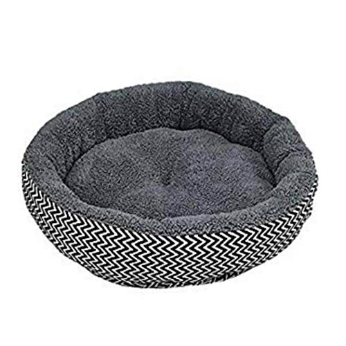 Snner Pet Runde Hunde Betten Plüsch Donut Katze Und Hundekissen Bed Weiche Bequeme Warm Halten Welpen Nest von Snner