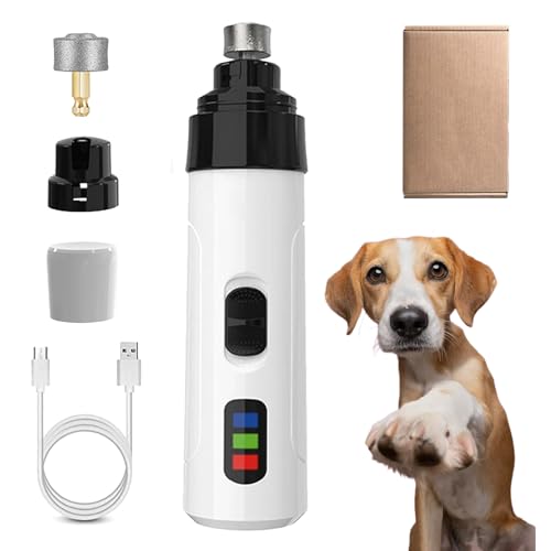 Krallenschleifer FüR Hunde, Krallenschleifer Pro Salon-Stressfreie Krallenpflege FüR Hunde, Silent Pro Nail Grinder Mit 2 Geschwindigkeiten, FüR Kleine MittelgroßE Gro (Standardmodell + Schleifkopf*1) Krallenschleifer FüR Hunde, Krallenschleifer Pro Salon-Stressfreie Krallenpflege FüR Hunde, Silent Pro Nail Grinder Mit 2 Geschwindigkeiten, FüR Kleine MittelgroßE Gro (Standardmodell + Schleifkopf*1) von Snrtevu