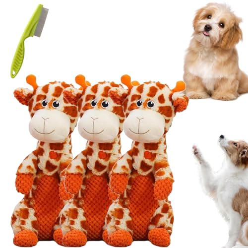 Snrtevu Durachew Hundespielzeug, Wowpetsmart Invincible Chewanimals, Wowpetsmart for Schwere Kauer, Durachew Dog Toy, Indestructible Dog Toy (Deer,3PCS) von Snrtevu