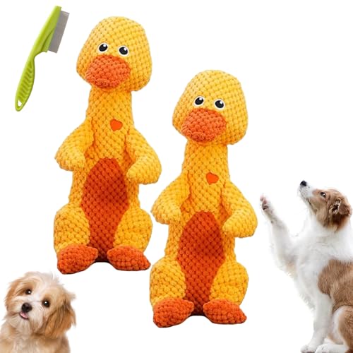 Snrtevu Durachew Hundespielzeug, Wowpetsmart Invincible Chewanimals, Wowpetsmart for Schwere Kauer, Durachew Dog Toy, Indestructible Dog Toy (Duck,2PCS) von Snrtevu