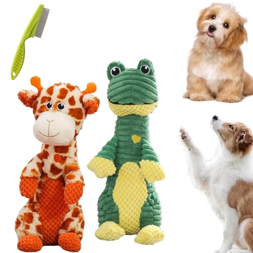 Snrtevu Durachew Hundespielzeug, Wowpetsmart Invincible Chewanimals, Wowpetsmart for Schwere Kauer, Durachew Dog Toy, Indestructible Dog Toy (MIX1,2PCS) von Snrtevu