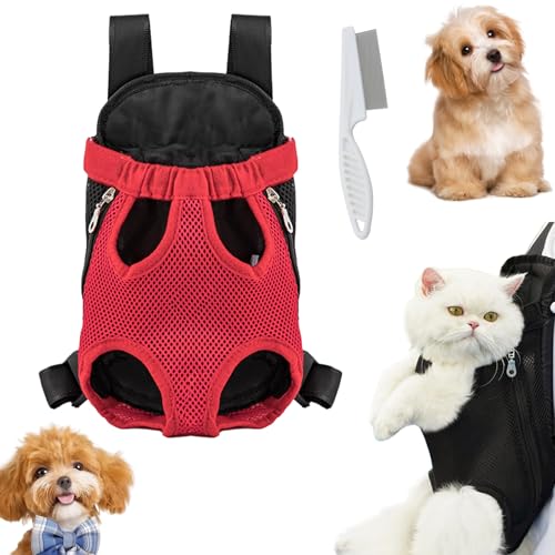 Snrtevu Furry Pawsy Carrier, Furry Pawsy Breathable Pet Travel Bag, Hundetrage mit herausziehbaren Beinen vorne, Pet Front Chest Carriers Chest Backpack for Small Medium Dogs, Cats (C) von Snrtevu