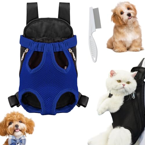 Snrtevu Furry Pawsy Carrier, Furry Pawsy Breathable Pet Travel Bag, Hundetrage mit herausziehbaren Beinen vorne, Pet Front Chest Carriers Chest Backpack for Small Medium Dogs, Cats (E) von Snrtevu