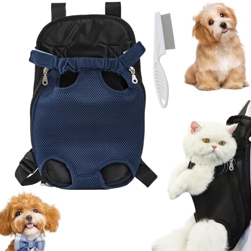 Snrtevu Furry Pawsy Carrier, Furry Pawsy Breathable Pet Travel Bag, Hundetrage mit herausziehbaren Beinen vorne, Pet Front Chest Carriers Chest Backpack for Small Medium Dogs, Cats (G) von Snrtevu