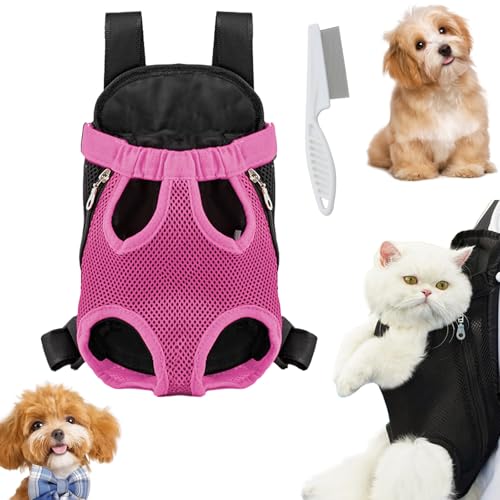 Snrtevu Furry Pawsy Carrier, Furry Pawsy Breathable Pet Travel Bag, Hundetrage mit herausziehbaren Beinen vorne, Pet Front Chest Carriers Chest Backpack for Small Medium Dogs, Cats (I) von Snrtevu