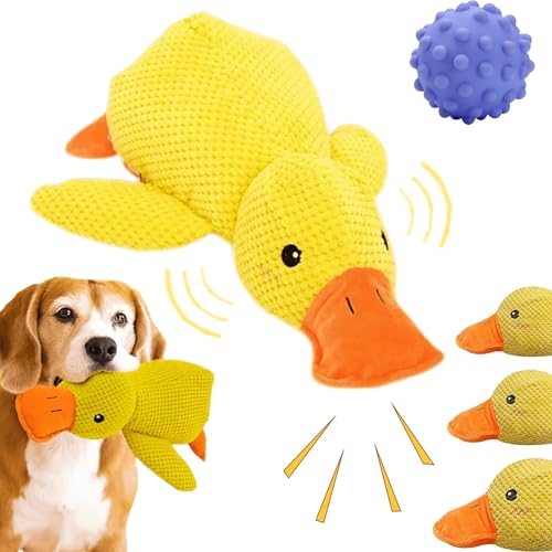 Snrtevu Pfotenmond Anti Stress Ente, Pfotenmond Anti Stress Ente Für Hunde, Anti Stress Ente Hund Pfotenmond, Pfotenmond Spielzeug, Anti Stress Ente Beruhigende Quietschente (1PC,Kleine) von Snrtevu