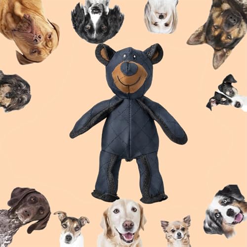 Snrtevu PowerChew Indestructible Bear, Mighty Bear pet soundmaking Toy, Unbreakable Bear Dog Toy,PowerChew Bear Interactive Dog Toy,Dog Chew Toy,for Aggressive Chewers (1pc) von Snrtevu