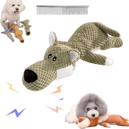 Snrtevu Wowpetsmart Invincible Chewanimals, Wowpetsmart for Heavy Chewers, Durabrite Dog Toy for Strong Chewers, Squeaky Dog Toys, Wowpetsmart Dog Toys for Large and Small Dogs (1PC-B) von Snrtevu