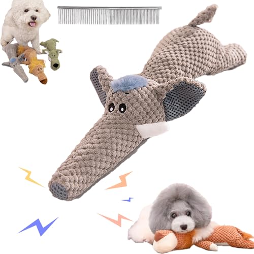 Snrtevu Wowpetsmart Invincible Chewanimals, Wowpetsmart for Heavy Chewers, Durabrite Dog Toy for Strong Chewers, Squeaky Dog Toys, Wowpetsmart Dog Toys for Large and Small Dogs (1PC-D) von Snrtevu