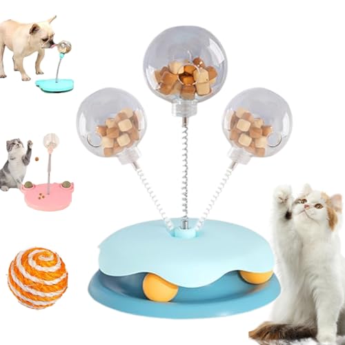 Wackelndes Hundeleckerli Spielzeug, Wackelndes Hunde Leckerli Spielzeug, Food Dispenser Cat Toy, 3 In 1 Interaktives Hundespielzeug Hilfe Bei Der Verdauung Intelligenzspielzeug (Style-1) von Snrtevu