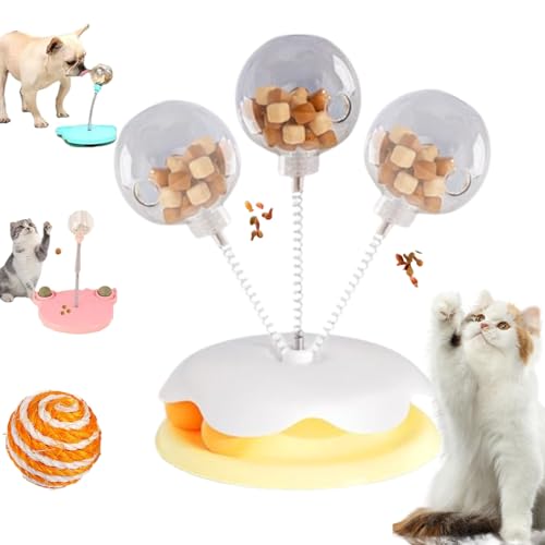 Wackelndes Hundeleckerli Spielzeug, Wackelndes Hunde Leckerli Spielzeug, Food Dispenser Cat Toy, 3 In 1 Interaktives Hundespielzeug Hilfe Bei Der Verdauung Intelligenzspielzeug (Style-3) von Snrtevu