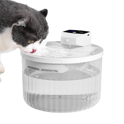 Cat Water Dispenser, Pet Water Fountain, Quiet Water Fountain, Automatic Pet Fountain, 2L Water Dispenser, Silent Pet Fountain 20x20x16cm/7.87x7.87x6.3 inches for Drinking with Silent Pump von Snsengg