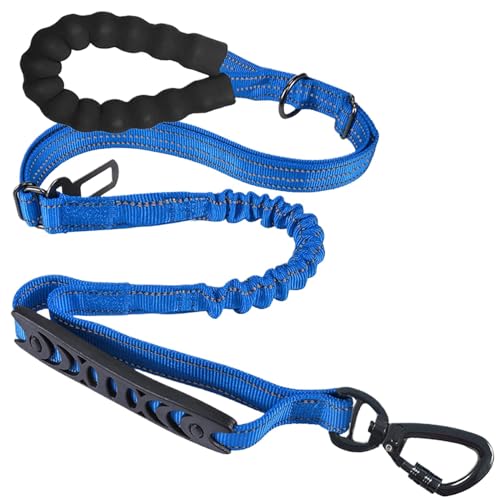 Dog Walking Lead, No Pull Leash, Shock Absorbing Soft Handle, Adjustable Tractor Design, Comfortable for Walking, Hiking, Outdoor Adventures 1.97x0.39x51.18 inches von Snsengg