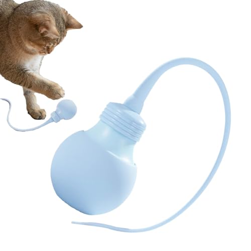 Electric Feline Toy | Interactive Pet Teaser | Silicone Cat Wand | Indoor Tail Toy, Bedroom Cat Fun, Rechargeable Kitty Play, Moving Cat Tail, Pet Activity Wand, Study Room Toy, Large Cats Play von Snsengg