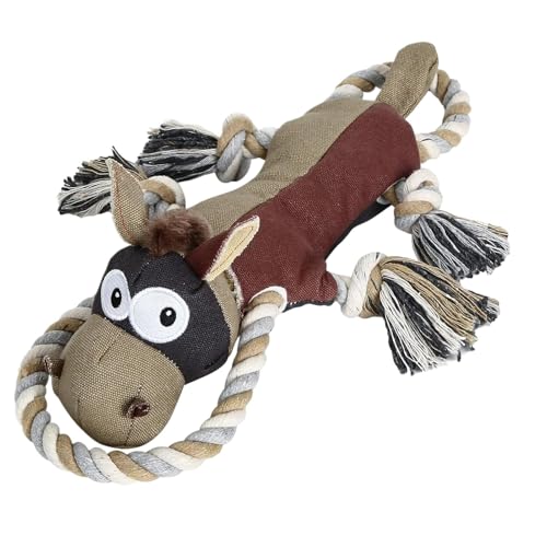 Snsengg Dog Squeaky Toys, Tug War Toy Dogs, Donkey Shape Pet Playing Device, 16.54x5.51x4.72 inches Teeth Cleaning Puppy Training Chewing Tool, Interactive Toy for Pets von Snsengg