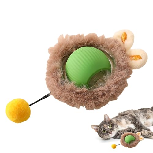 Snsengg Interaktive Katzenbälle, Rollspielzeugball, automatisches Katzenspielzeug, interaktiver Katzen- und Hundespielzeugball, der automatisch rollt, um Bewegung und Unterhaltung für Haustiere zu von Snsengg