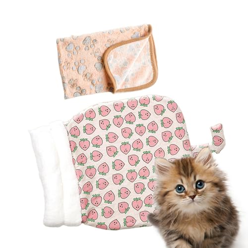 Snsengg Sleeping Bag for Cats | Cat Burrow Bed Winter Cat Bed | Cashmere Cat Sleeping Bed, Cat Sack Warm Cat Bed, 25.98x18.11x3.94 Inches Semi-Enclosed Small Dog Sleeping Bag, Pet Supplies von Snsengg