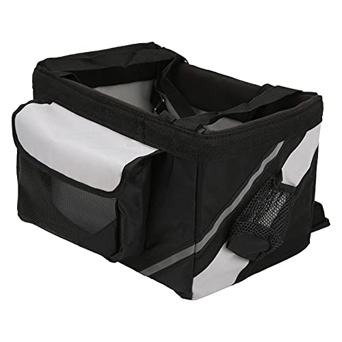 Snufeve6 Fahrradkorb für Hunde, strapazierfähig, 38,1 x 27,9 x 24,9 cm, Oxford-Stoff, wasserdicht, abnehmbare Fahrradtasche für kleine und mittelgroße Hunde von Snufeve6