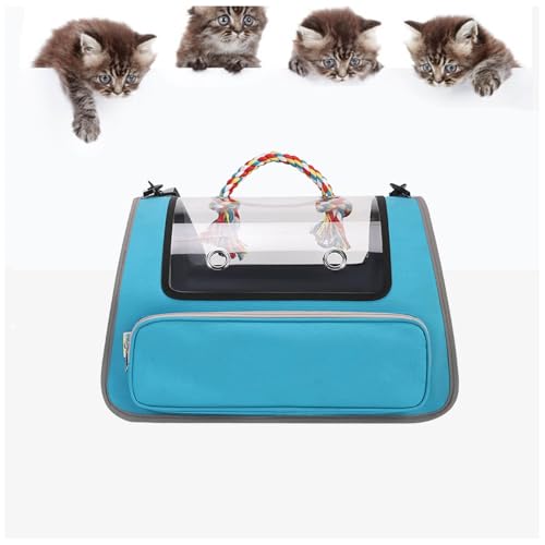 Katzentasche Faltbar und Atmungsaktiv Katzenbox , für Reisen im Flugzeug, Auto oder Zug Cat Carrier für Katzen Kleiner Hund Welpe,Blue Katzentasche Faltbar und Atmungsaktiv Katzenbox , für Reisen im Flugzeug, Auto oder Zug Cat Carrier für Katzen Kleiner Hund Welpe,Blue von Snyucve