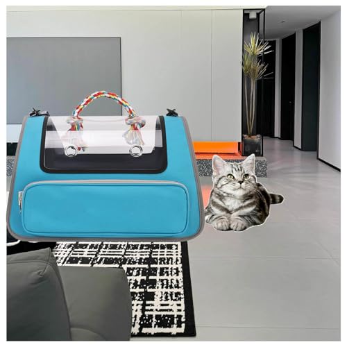 Katzentasche Faltbar und Atmungsaktiv Katzenbox , mit Einstellbar Schultergurt Tiertransportbox für Katzen Kleiner Hund Welpe,Blue Katzentasche Faltbar und Atmungsaktiv Katzenbox , mit Einstellbar Schultergurt Tiertransportbox für Katzen Kleiner Hund Welpe,Blue von Snyucve