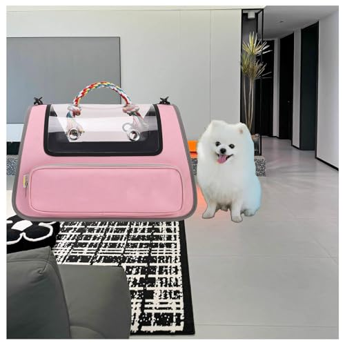 Katzentasche Faltbar und Atmungsaktiv Katzenbox Transportbox , für Reisen im Flugzeug, Auto oder Zug Katzentasche für große Katzen und Welpen bis 7kg,Pink Katzentasche Faltbar und Atmungsaktiv Katzenbox Transportbox , für Reisen im Flugzeug, Auto oder Zug Katzentasche für große Katzen und Welpen bis 7kg,Pink von Snyucve
