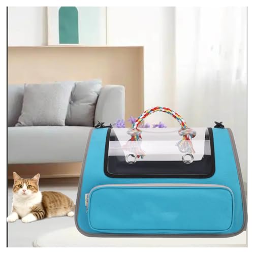 Katzentransporttasche Faltbar und Atmungsaktiv Katzen Transportboxen , mit Einstellbar Schultergurt Cat Bag für Katzen Kleiner Hund Welpe,Blue Katzentransporttasche Faltbar und Atmungsaktiv Katzen Transportboxen , mit Einstellbar Schultergurt Cat Bag für Katzen Kleiner Hund Welpe,Blue von Snyucve