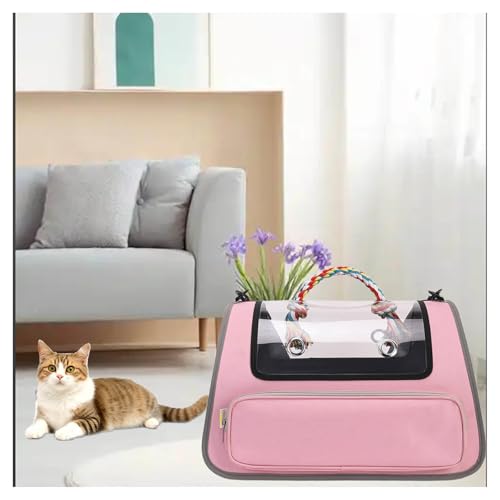 Transporttasche Katze Faltbar und Atmungsaktiv Katzen Transportbox , für Reisen im Flugzeug, Auto oder Zug Transportbox Hund für Katzen Kleiner Hund Welpe,Pink Transporttasche Katze Faltbar und Atmungsaktiv Katzen Transportbox , für Reisen im Flugzeug, Auto oder Zug Transportbox Hund für Katzen Kleiner Hund Welpe,Pink von Snyucve