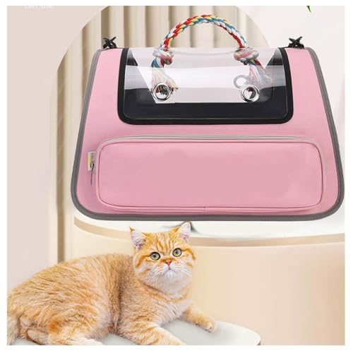 Transporttasche Katze Faltbar und Atmungsaktiv Katzen Transportboxen , für Reisen im Flugzeug, Auto oder Zug Katze Transportbox für große Katzen und Welpen bis 7kg,Pink Transporttasche Katze Faltbar und Atmungsaktiv Katzen Transportboxen , für Reisen im Flugzeug, Auto oder Zug Katze Transportbox für große Katzen und Welpen bis 7kg,Pink von Snyucve