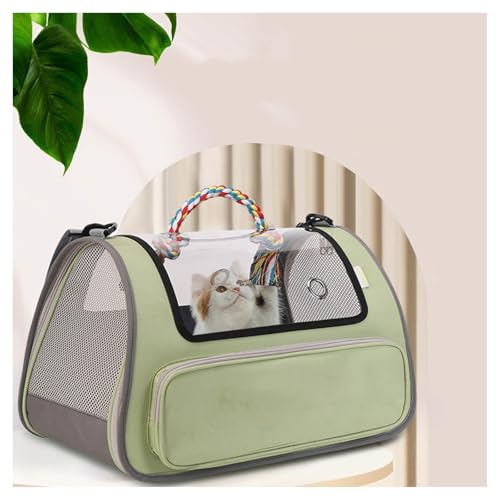Transporttasche Katze Faltbar und Atmungsaktiv Katzenkorb Transport , für Reisen im Flugzeug, Auto oder Zug Katzen Tasche für große Katzen und Welpen bis 7kg,Green Transporttasche Katze Faltbar und Atmungsaktiv Katzenkorb Transport , für Reisen im Flugzeug, Auto oder Zug Katzen Tasche für große Katzen und Welpen bis 7kg,Green von Snyucve