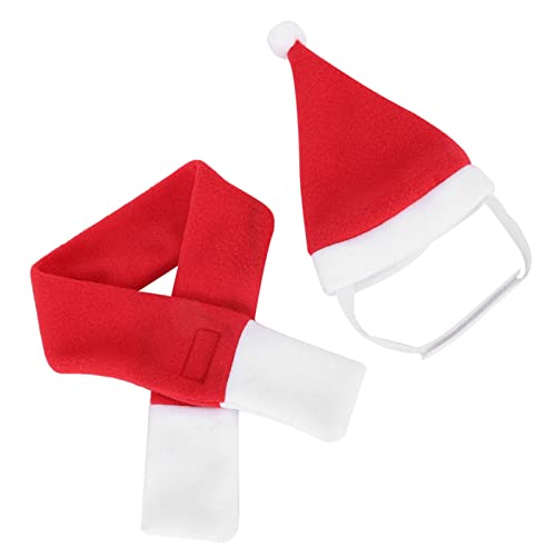 Socobeta Hunde-Weihnachtsmannmütze, Polyester, leicht auszuziehen, hält warm, modische, hautfreundliche Haustier-Weihnachtsmannmütze für Festivalgeschenke(L) von Socobeta