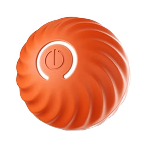 Socueny Elektronisches, Ball, Intelligenter Beweglicher Ball, Automatischer Sprunghundeball, Rollendes Ballspielzeug für Welpen, Geburtstagsgeschenke, Orange von Socueny