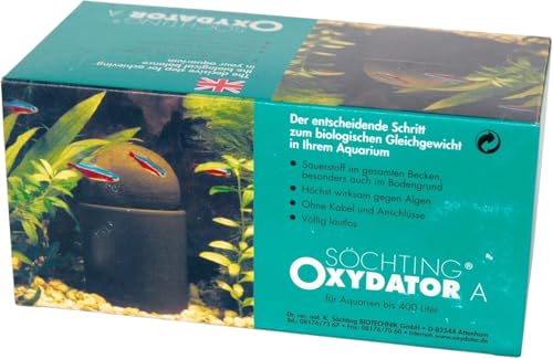 Söchting Oxydator A | Sauerstoffspender für Aquarien bis 400 Liter | Effektive Sauerstoffversorgung & Wasseraufbereitung | Fördert gesunde Wasserqualität & Fischwohlbefinden von Söchting Biotechnik